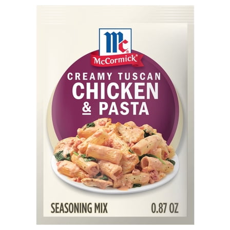 McCormick Creamy Tuscan Chicken & Pasta Seasoning Mix, 0.87 oz Pouch