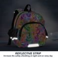 thumbnail image 5 of RMDQTR Adorable Ear-Print Backpack with Reflective Strip and Anti-Lost Leash Adjustable Shoulder Straps Mini Travel Backpack Multicolor Foliage Design, 5 of 7