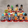 thumbnail image 2 of Set Dragon Ball Son Goku Gohan Vegeta Gogeta Piccolo Majin Buu Cell Kamesennin Q Versión Mini PVC Juguetes Muñecas Figuras Gao Jinjia LED, 2 of 2