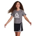 thumbnail image 2 of Reebok Girl's Graphic T-Shirt & Skort, 2-Piece Set, Sizes 4-18, 2 of 10