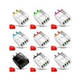 thumbnail image 1 of Phone Charger 4 USB Ports Mobile Charging 1; 2; 3; 4; Head Plastic Portable Phone Charging Adapter US Plug, 1 of 2