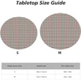 thumbnail image 2 of Round Fitted Tablecloth 44 Inch, Christmas Red Green Gingham Round Fitted Tablecloth Elastic Fitted Tablecloth Waterproof Tabletop Cover Holiday Tablecloth for Dining, Party, Buffet, Wedding, 2 of 8