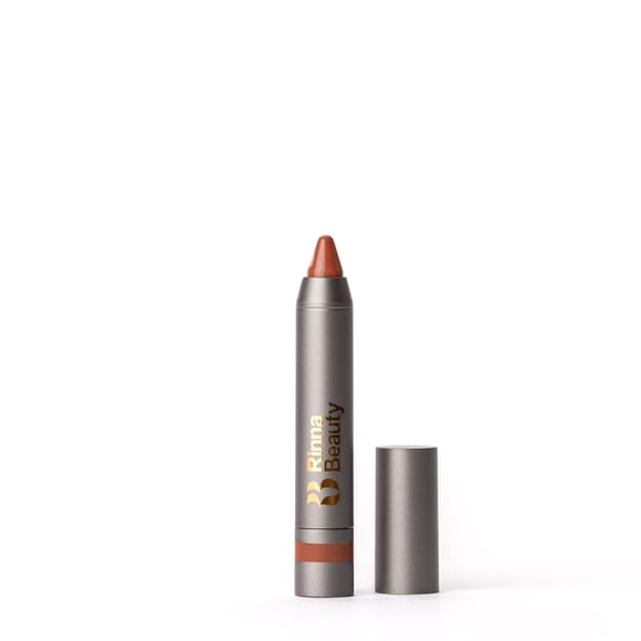 Crayón labial en barra gruesa Rinna Beauty - ¡Rico! - Lápiz labial de larga duración Fórmula cremosa hidratante con aceites y extractos hidratantes Sacapuntas incorporado Vegano Sin crueldad Sin sulfa