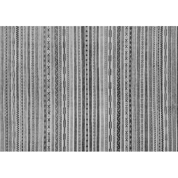 Ahgly Company Indoor Rectangle Abstract Gray Modern Area Rugs, 8' x 10'