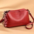 thumbnail image 2 of Bolso de mano 100% de cuero genuino para mujer, bandolera de piel de vaca suave de diseñador, a la moda, de lujo, 2021, 2 of 4
