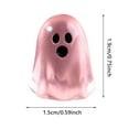 thumbnail image 3 of Glow in The Dark Ghost Mini Figurines | Halloween Blind Bag Ornaments for DIY Decor | Cute Desktop Accessories | Gothic Party Favors |Halloween Resin Decorations(Pink), 3 of 6