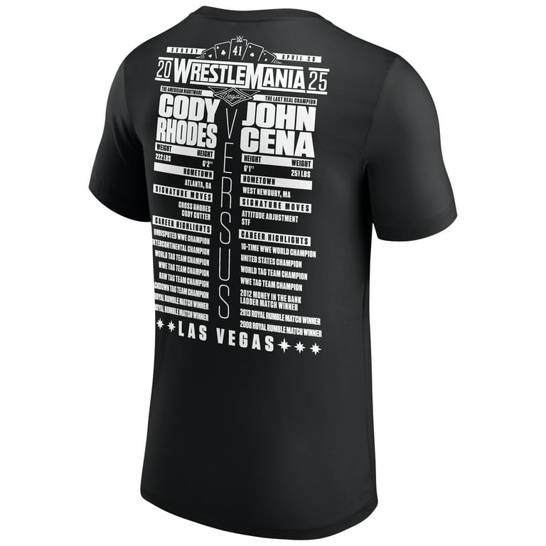 T-shirt WWE Wrestlemania 34 – Homme Taille XL – Gris – Neuf Avec étiquettes