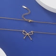 thumbnail image 5 of EUEAVAN Gold Bow Pendant Necklace Stainless Steel Jewelry, 5 of 7