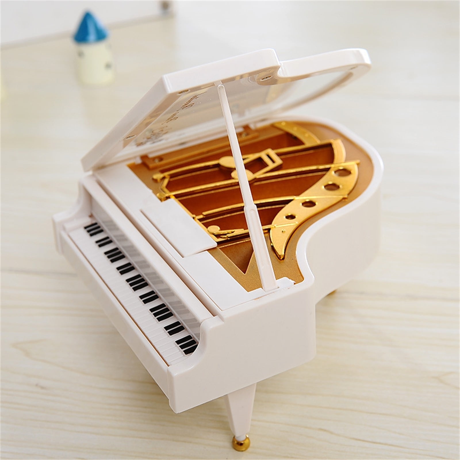 Partheme Novelty Toys 1 Counts Mini Piano Music Box And Music Box Style Birthday Gift Decoration As shown