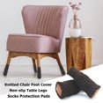 thumbnail image 4 of 4 Uds. Cubierta de pie de silla de punto almohadilla de protección antideslizante para muebles patas de mesa calcetines Likrtyny Libre de BPA, 4 of 4