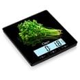 thumbnail image 2 of Ozeri Touch III 22 lbs (10 kg) Kitchen Scale in Tempered Glass, with Clock, Temperature & Humidity Gauge, 2 of 5