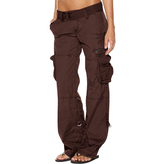 ylioge Womens Full Length Lounge Pants Stretchy Low Waist Loose Fit Going Out Trousers Pockets Straight Solid Color Spring Pants Pantalones