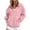 Pink, variant on POROPL Sweatshirts for Women,Oversized Polo Neck Pullover Sweatshirt Casual Long Sleeve Fleece Top with Pockets
