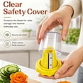 thumbnail image 7 of Spiral Curler Sharpener Crinkle Cutter Stainless Steel Carrot Flower Salad Decorating Maker Peeler for Fruits and Vegetable, Mini Funnel Spiral Slicer with Non- Salient Point, 7 of 7