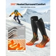 thumbnail image 5 of Heated Socks,5000mAh Rechargeable Battery Powered Electric Socks with 4 Adjustable Heating Levels,Thermal Foot Warmers for Men&Women,Ideal for Hunting,Riding,Camping,Hiking,Skiing &Outdoor Work, 5 of 10
