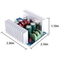 thumbnail image 3 of 300W 20A DC-DC Buck Converter Module, 6-40V to 1.2-36V Adjustable Voltage, Constant Current, Silver, Electrolytic Capacitor, 3 of 5