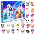 thumbnail image 2 of Calendario Cuenta Regresiva Navidad Adviento 2024 Mini Pet Toys Figuras Lindas para Fanking Regalos, 2 of 9