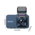 thumbnail image 3 of Danhjin Driving Recorder 3-Inch Screen Infrared Night Vision 1080P Front And Rear Two Cameras Loop Recording Large Wide-Angle Driving Recorder, 3 of 9
