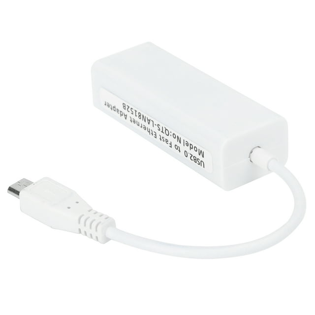 USB 2.0 Ethernet Adapter,Micro USB To RJ45 Ethernet Port Card Adapter Support Half/Full Duplex 10/100 Mbps Operation,for 1.3/W Motherboard