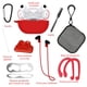 thumbnail image 2 of Funda y kit de accesorios 8 en 1 Gadget Collection Mx para Huawei Freebuds Pro rojo, 2 of 5