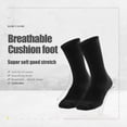 thumbnail image 2 of Calcetines deportivos para entrenamiento de tripulación SOX TOWN, unisex, negros, talla L, 2 of 6