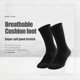 thumbnail image 2 of Calcetines deportivos para entrenamiento de tripulación SOX TOWN, unisex, negros, talla L, 2 of 6