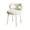 White, variant on Happydeer Vanity Stool with Bowknot Backrest Makeup Chair Non-slip Foot Pads Armless Dressing Chair Side Table Seat for Living Room Women Girls Bedroom (White)