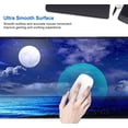 thumbnail image 4 of Gaming Large Mouse Pad for Desk 35.4\u201c x 15.7 ", Big Size Blue Moon Over Sea Mouse Pads, Long Non-Slip Rubber Base Computer Mousepad for Full Desk Mat, 4 of 5