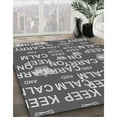 thumbnail image 3 of Ahgly Tapis Rond Lavable en Machine Intérieur Transitionnel Gris Foncé, 5 Pieds Rond, 3 of 7