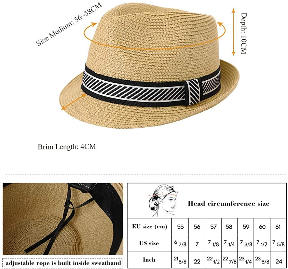 Comhats Beach Summer Fedora Hats for 