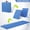 Blue, variant on WoofPaw Gymnastics Mat 6' x 2' x 2" Thick Tumbling Mat with Carrying Handles Floding Interlocking Gym Mat for Gymnastics, Wrestling, MMA, Martial Arts, Stretching, Core Workouts,Purple