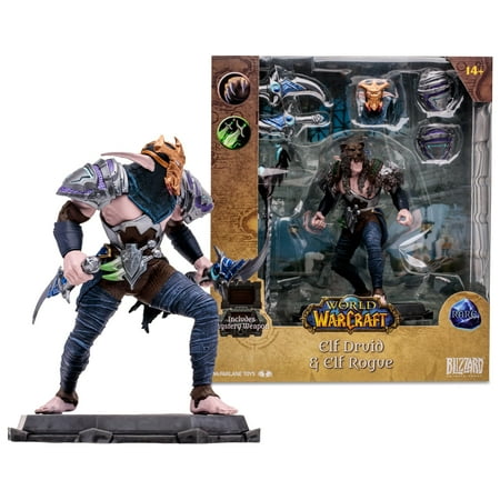 Elf Druid/Rogue: Rare (World of Warcraft) 1:12 Scale Posed Figure – McFarlane Toys