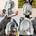 thumbnail image 6 of Wattne Cat Backpack Transparent Pet Backpack Carrier 12.6"x10.3"x16.1"(LxWxH) Airline Approved Pet Carrier Bag Portable Ventilated Carry Backpack for Cat & Small Dog (Grey), 6 of 6