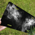 thumbnail image 5 of 1 Pcs 2D Flat License Plate Covers & Frames, Wolfs Eyes with For Decorative Front, Waterproof For Decoration Aluminum License Plate Covers & Frames Cover For Men Women, 12" X 6", 5 of 6