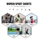 thumbnail image 4 of Pantalones cortos de yoga para mujer Cordón Cintura alta Deportes Fitness Entrenamiento Correr, 4 of 8
