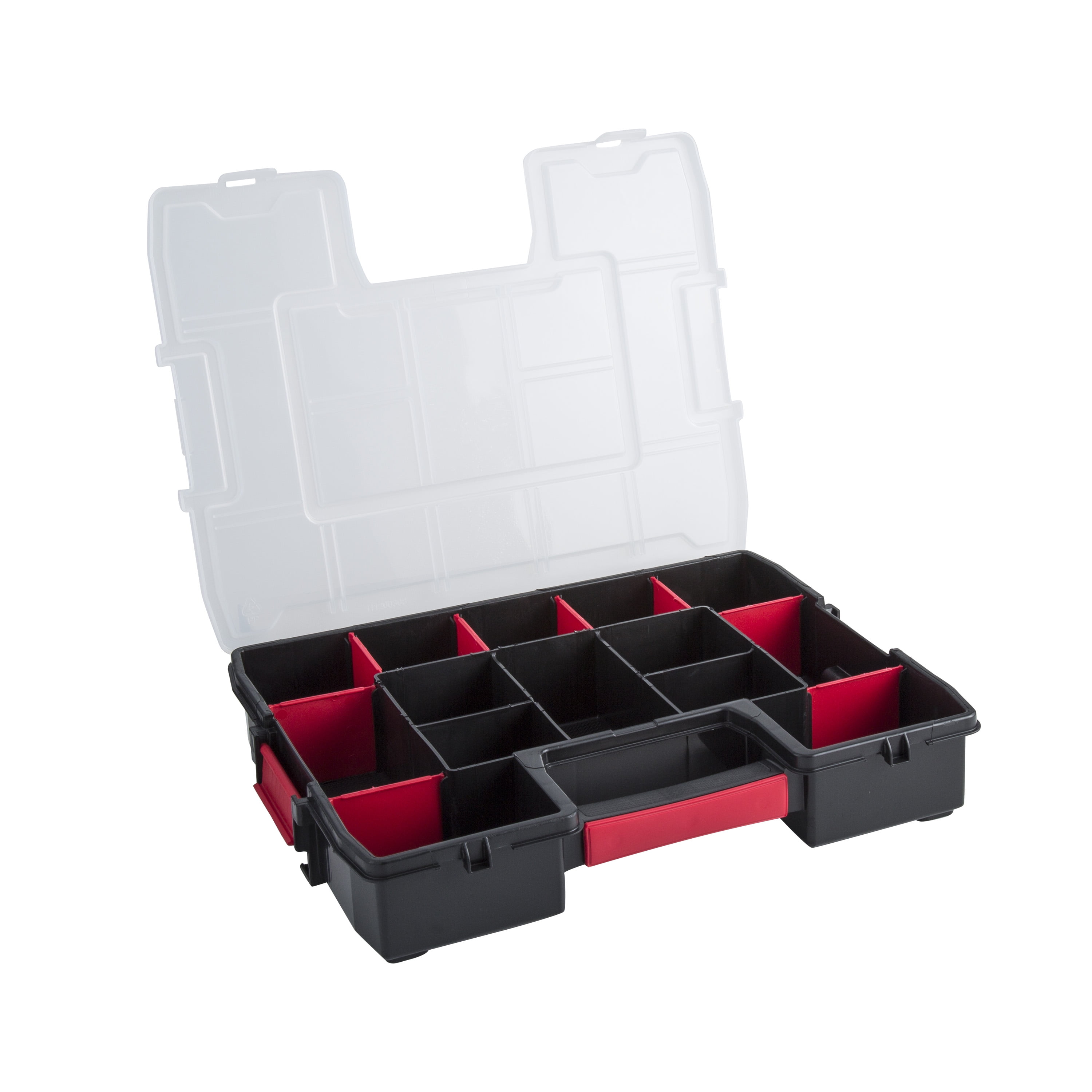 Hyper Tough Small Parts Organizer Case, Fastener Storage, Black 