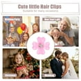 thumbnail image 7 of Unique Bargains 20 Pcs Small Flower Hair Clips Mini Flower Hair Clips for Girls Rhinestone Mini Flower Hairpin Pink, 7 of 7
