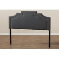 thumbnail image 5 of Baxton Studio Deena Modern and Contemporary Dark Grey Fabric King Size Headboard, 5 of 6