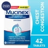 Mucinex Maximum Strength 12 Hour Extended Release Tablets for Chest Congestion, 1200 mg, 42 Count