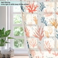 thumbnail image 4 of Colorful Sea Corals Sheer Curtains 2 Panels Set Grommet Drapes for Bedroom Living Room 42" W x 63" L, 4 of 7