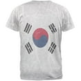 thumbnail image 2 of Distressed South Korean Flag Mens T Shirt Heather White X-LG, 2 of 2