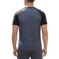 thumbnail image 3 of INSPIRE CHIC Men's Raglan T-Shirt Short Sleeve Crewneck Casual Baseball T-Shirts XL Navy Blue, 3 of 6