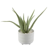 Flora Bunda CS4321E-MTWH 14' Aloe in 6' Barcode Footed Ceramic
