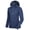 Blue, variant on Women's Softshell Jacket Ski Jacket with Removable Hood, Fleece Lined and Water Repellent Blue Heather Size XXL