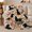 Retro Black Labs, variant on Black Labradors with Balloons and Gifts, Cheerful Party Style for Dog Lovers, Paw Confetti Scene, Cozy Flannel Blanket for Living Room and Bedroom, Birthday Gift and Festive Home Decor