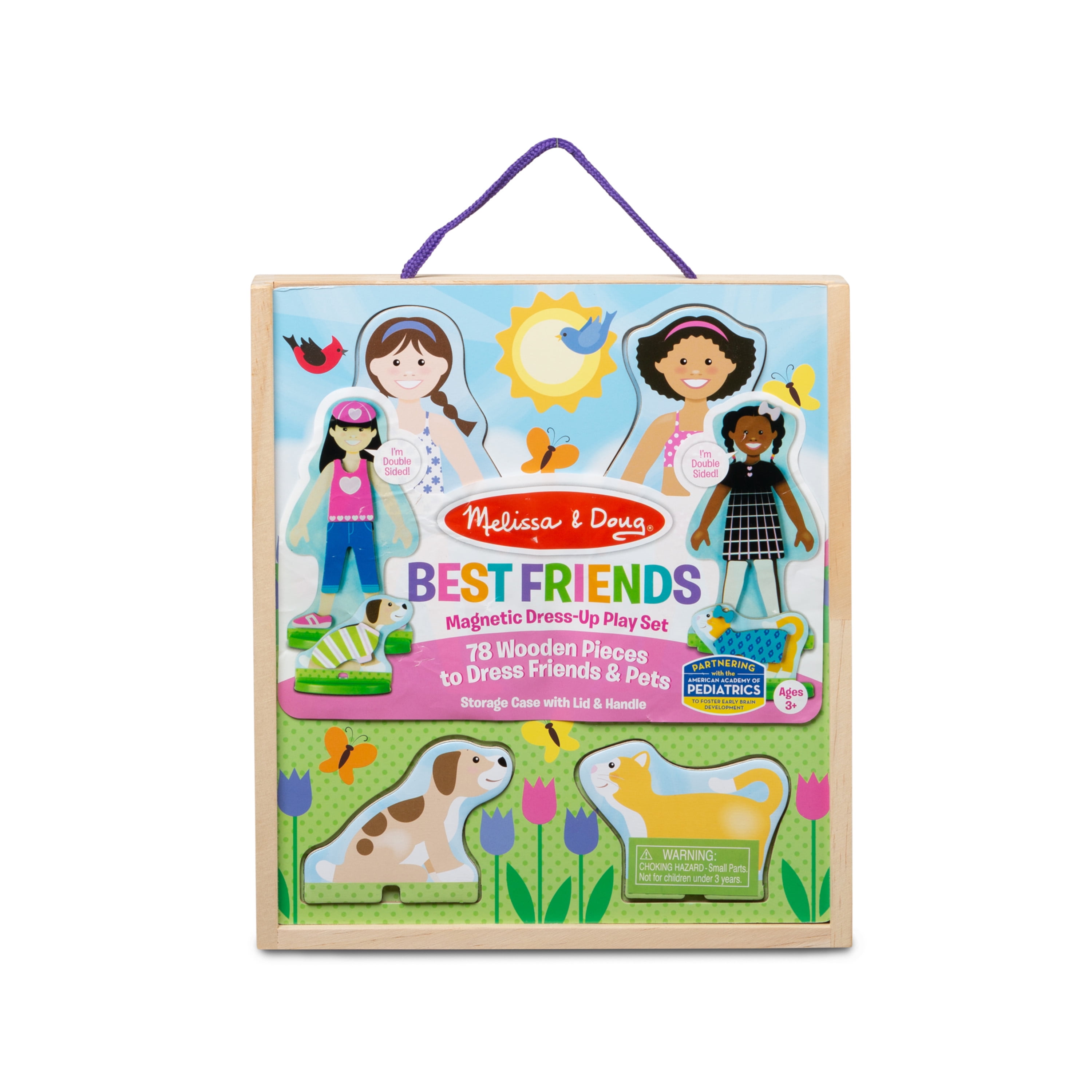 Melissa & Doug Best Friends Magnetic Dress Up Magnetic Pretend Play Set 3+ Gift for Boy or Girl Pretend Play 