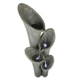 thumbnail image 4 of 33.5" Outdoor Water Fountain With LED Lights, Modern Relaxation 4-Tiered Curved Cascading Waterfall Fountain for Decor, Indoor Outdoor Zen Fountain for Patios and Gardens with Built-in Pump, 4 of 7