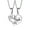 Silver, variant on Naierhg 2Pcs 1314 520 Heart Key Lock Jigsaw Pendant Couple Love Necklace Valentines Gift