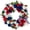 Red White & Blue, variant on NUPTIO Summer Wreath for Front Door - 26 Inch Pink Dahlia Orange Peony Large Spring Summer Front Door Wreath with Hanger