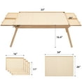 thumbnail image 6 of Rose Home Fashion 34'' x 26'' Wooden Board Jigsaw Puzzle Table with Folding Legs 1500-Pieces, 6 of 7